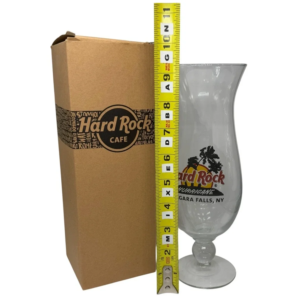 Hard Rock Cafe‎ Hurricane Glass Niagara Falls NY Collectible Barware
